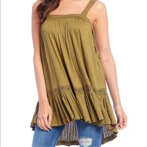Free People Sweet Thing Tunic Green